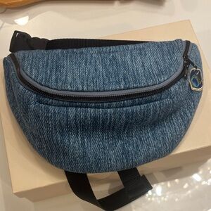 New! Artipoppe Denim Blue Belt Bag